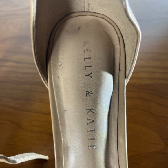 Kelly & Katie beige strappy kitten heels size 6 - Picture 6 of 9
